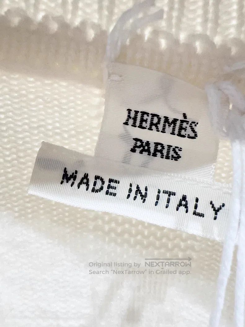 Hermes Hermes White Logo Embossed Sweater Size XS / US 0-2 / IT 36-38 - 2 Thumbnail