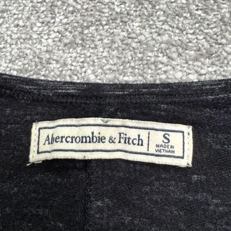 Abercrombie & Fitch Abercrombie & Fitch Dress Womens Small Dark Gray V-Neck LS Mini Super Soft Swing Size S / US 4 / IT 40 - 5 Thumbnail