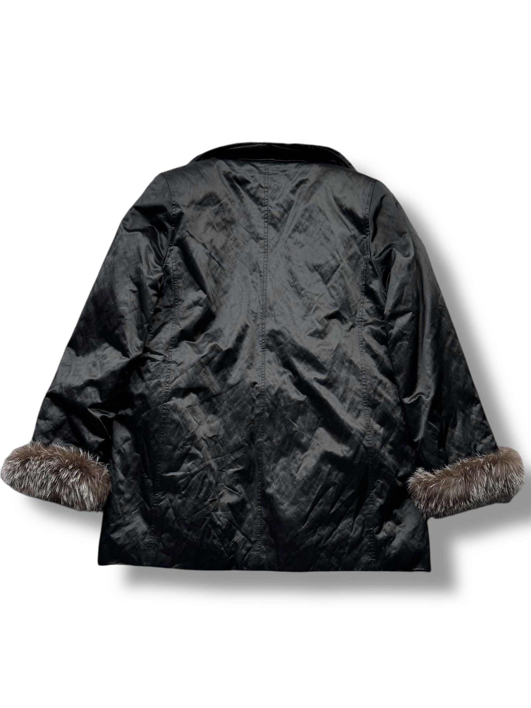 Vintage Jacket With Real Fur Details From The 90's(V394) Size L / US 10 / IT 46 - 7 Thumbnail