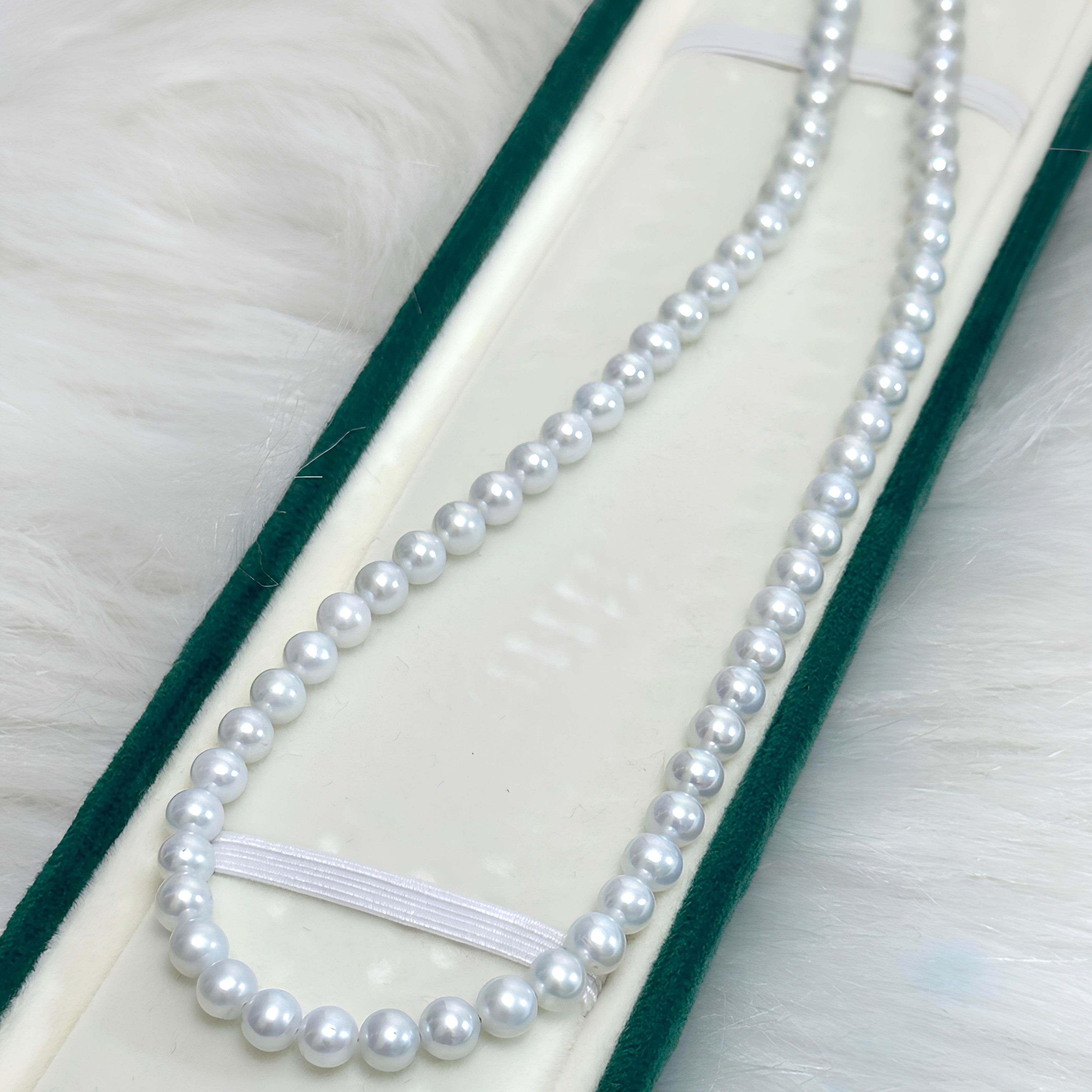 Designer Cold Blue Pearl Necklace Size ONE SIZE - 8 Thumbnail