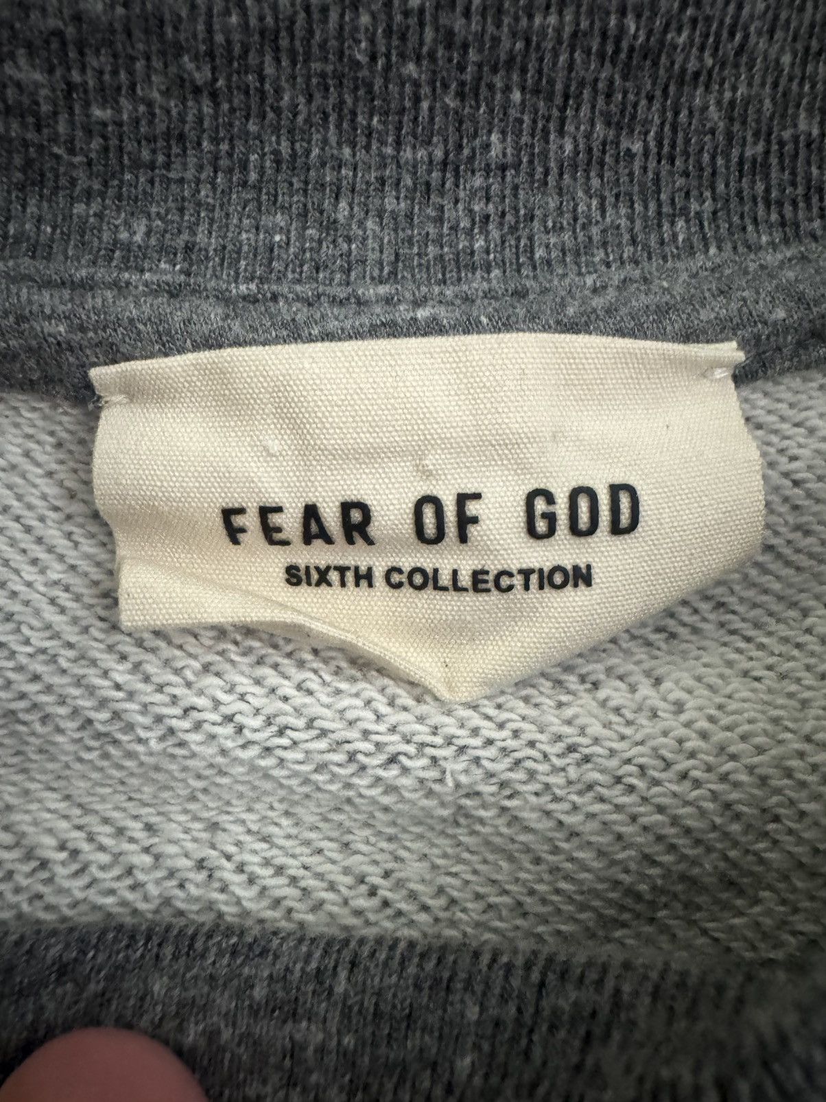 Fear of God Fear of God Sixth Collection Heather Grey Crewneck Size US L / EU 52-54 / 3 - 11 Thumbnail