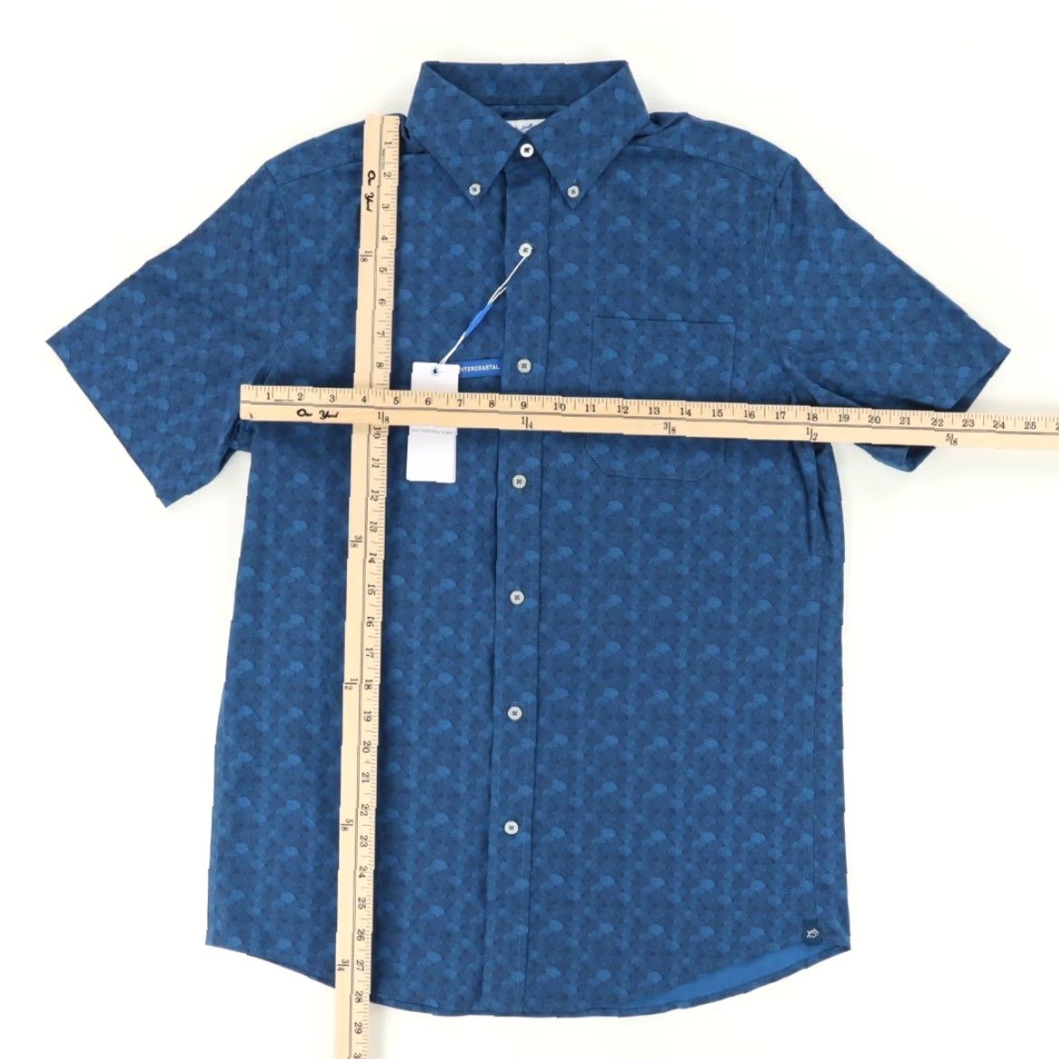 Southern Tide Southern Tide Intercoastal Monterrey Geometric Button Down Shirt Blue Men's S Size US S / EU 44-46 / 1 - 3 Thumbnail