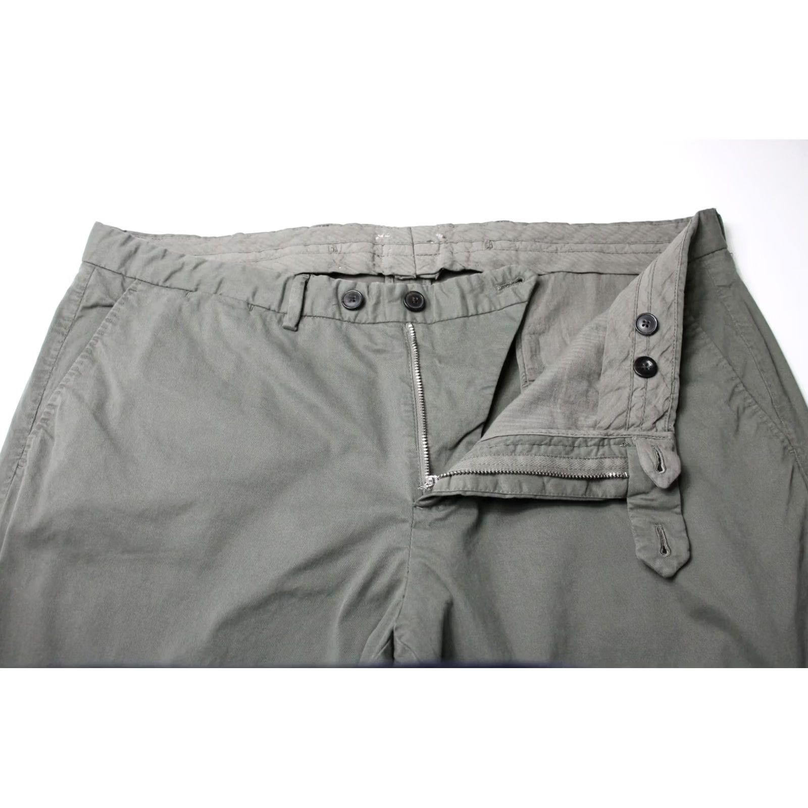 Suitsupply SUITSUPPLY Porto Novo Trousers Men UK 38 Stretch Chino Pockets Zip Fly Green 98% cotton 2% elastane Regular Mens Size US 38 / EU 54 - 4 Thumbnail
