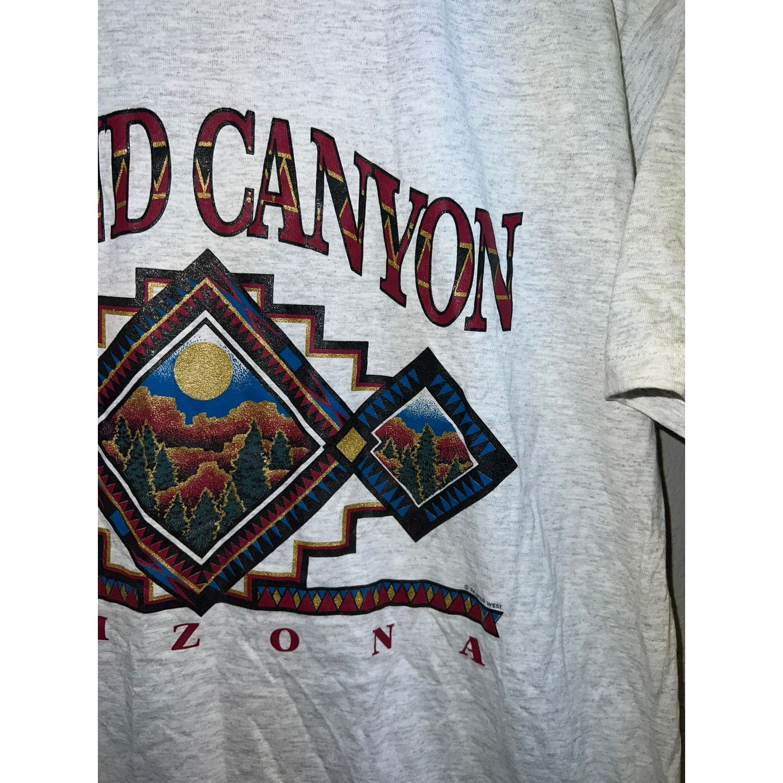 Jerzees Vintage Test Print Shirt Grand Canyon Teton Moose 90s Large Size US L / EU 52-54 / 3 - 5 Thumbnail