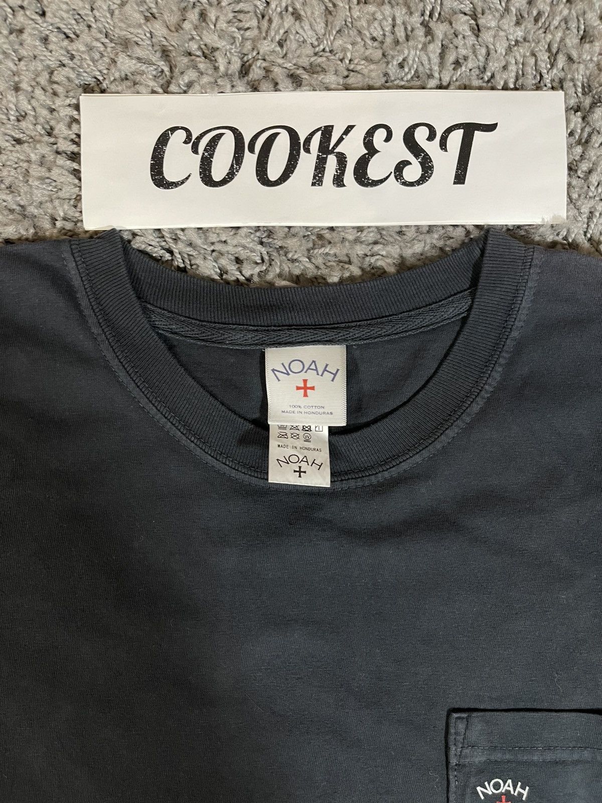 Noah Noah Classic Pocket Mini Box Logo Tee Black Size US M / EU 48-50 / 2 - 4 Thumbnail