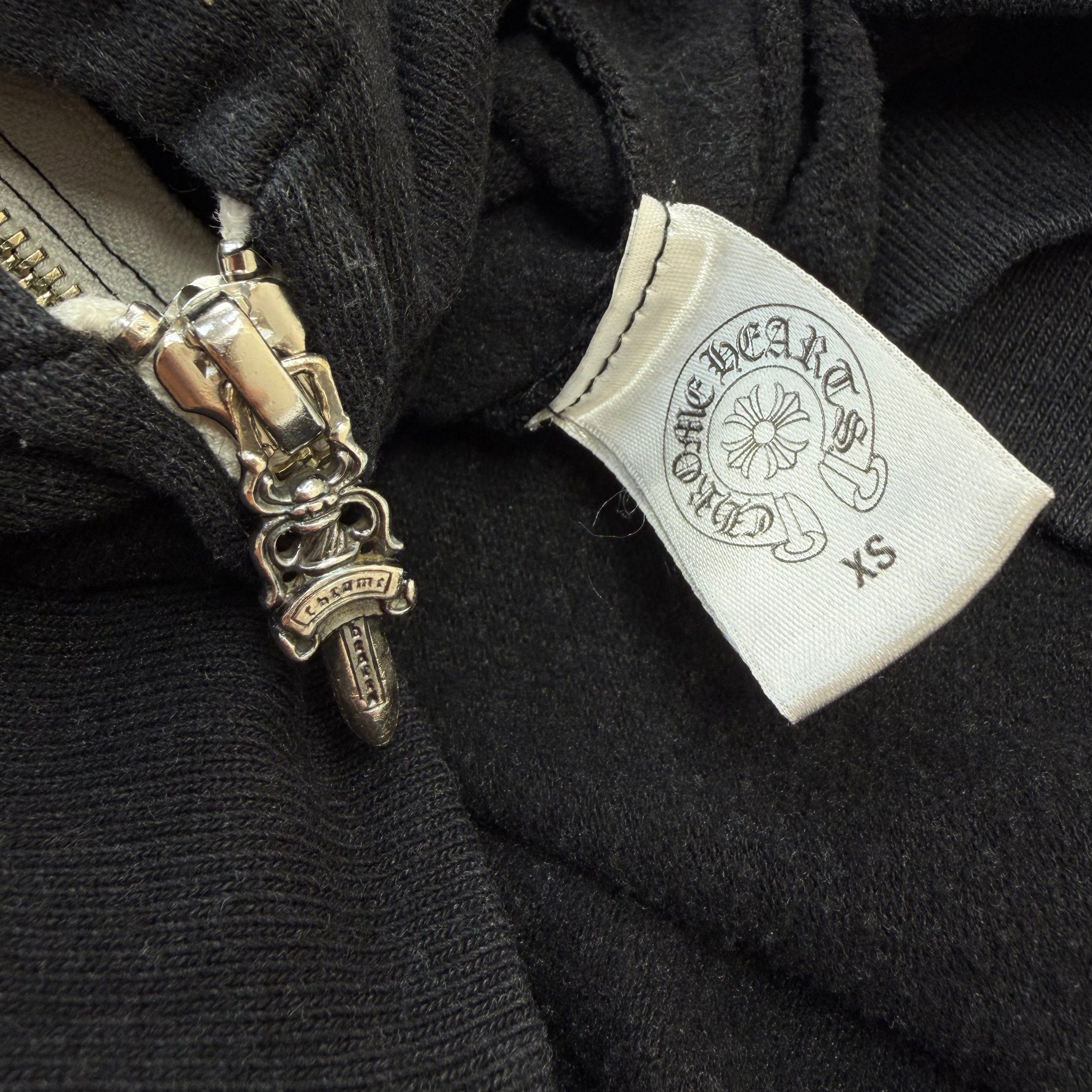 Chrome Hearts Chrome Hearts Black Triple Cross Logo Zip Up Hoodie XS Size US XS / EU 42 / 0 - 4 Thumbnail