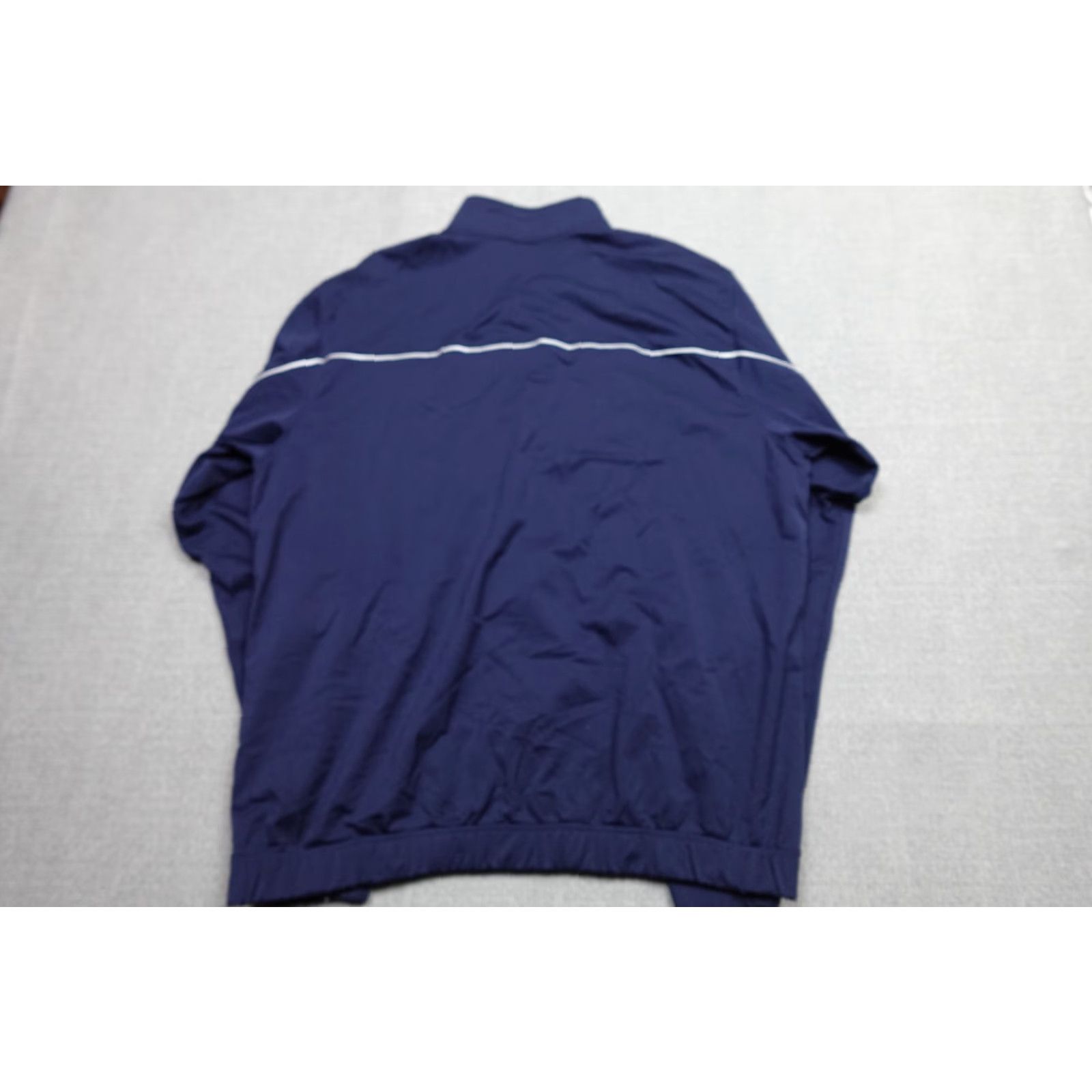 Nike Nike Dri-Fit Track Jacket Mens XL Blue Windbreaker Lightweight Swishy Logo Retro Athletic Jacket Mens XL Blue Nike Dri-Fit Windbreaker Size US XL / EU 56 / 4 - 4 Thumbnail