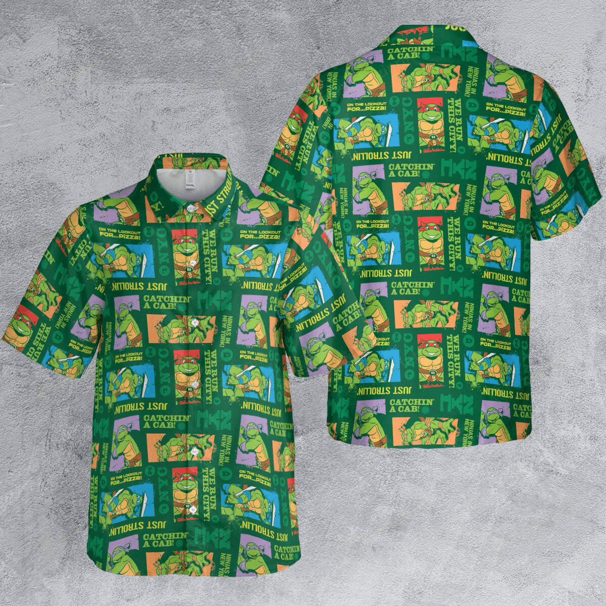 The Unbranded Brand Ninja in New York Button Down Shirt Size US L / EU 52-54 / 3 - 4 Thumbnail