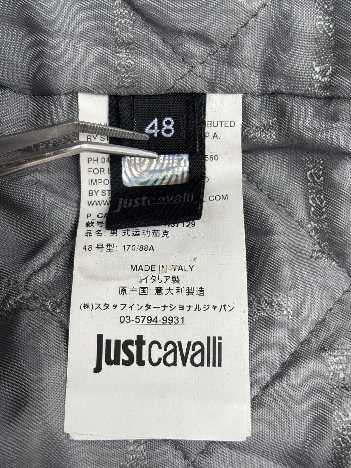 Just Cavalli AW 2014 Just Cavalli Geometric Tribal Embossed Bomber Jacket Size US M / EU 48-50 / 2 - 19 Thumbnail