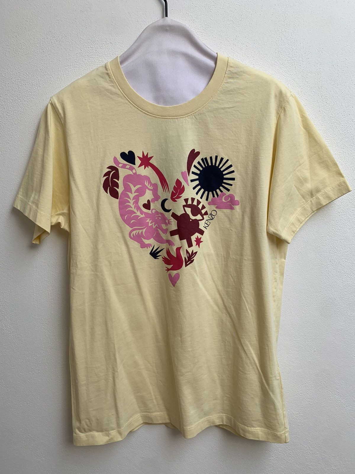 Kenzo Kenzo Cotton T-Shirt Cream Size S / US 4 / IT 40 - 5 Thumbnail