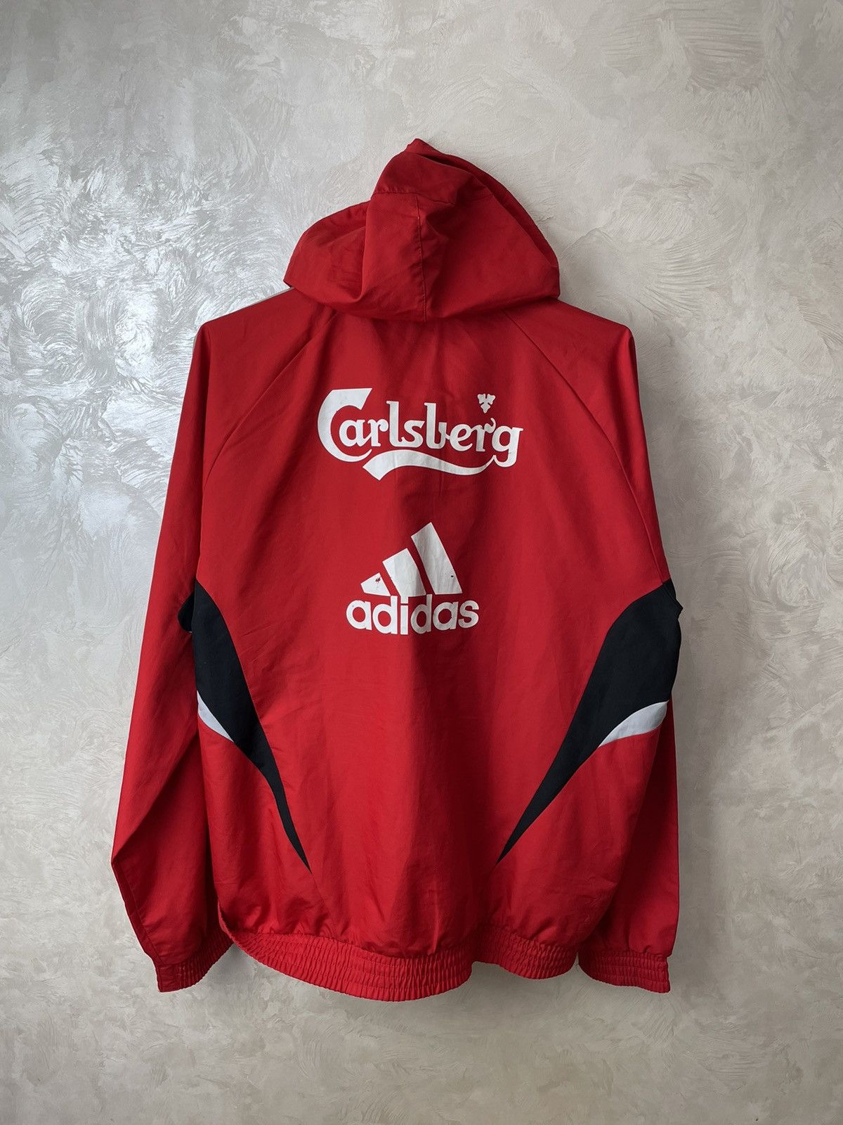 Adidas Vintage Adidas Liverpool Football Jacket Hooded Soccer L Size US L / EU 52-54 / 3 - 11 Thumbnail