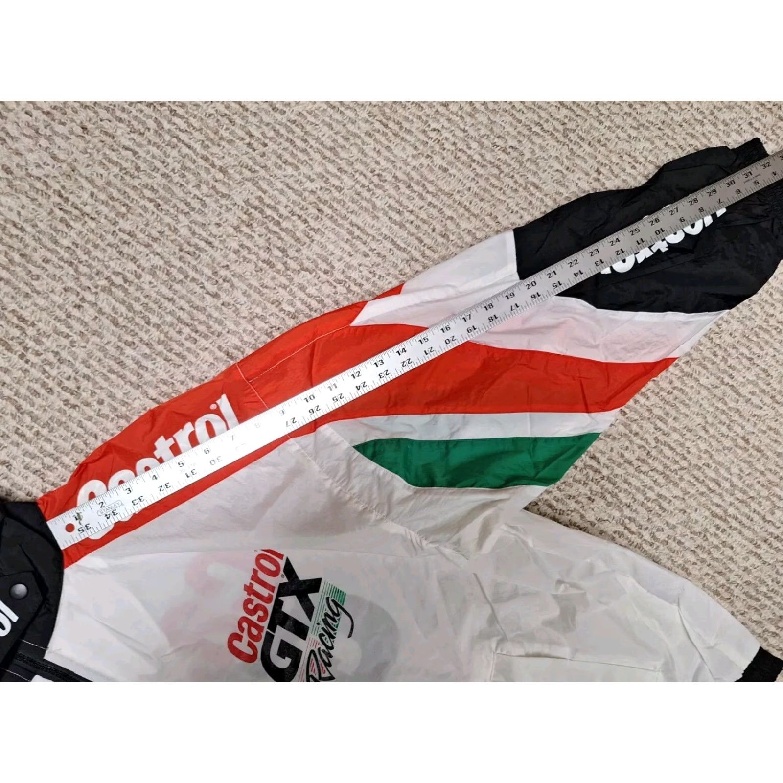 NASCAR VINTAGE Castrol GTX Drag Racing Nascar Retro Zip Light Windbreaker Jacket XL Size US XL / EU 56 / 4 - 5 Thumbnail