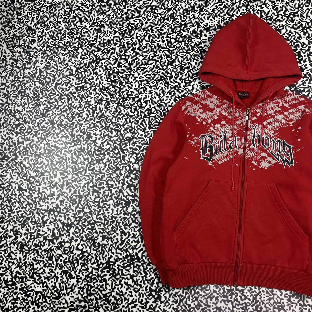 Billabong Vintage Y2K Billabong Surf Affliction Style Retro Zip Hoodie Size US L / EU 52-54 / 3 - 2 Thumbnail
