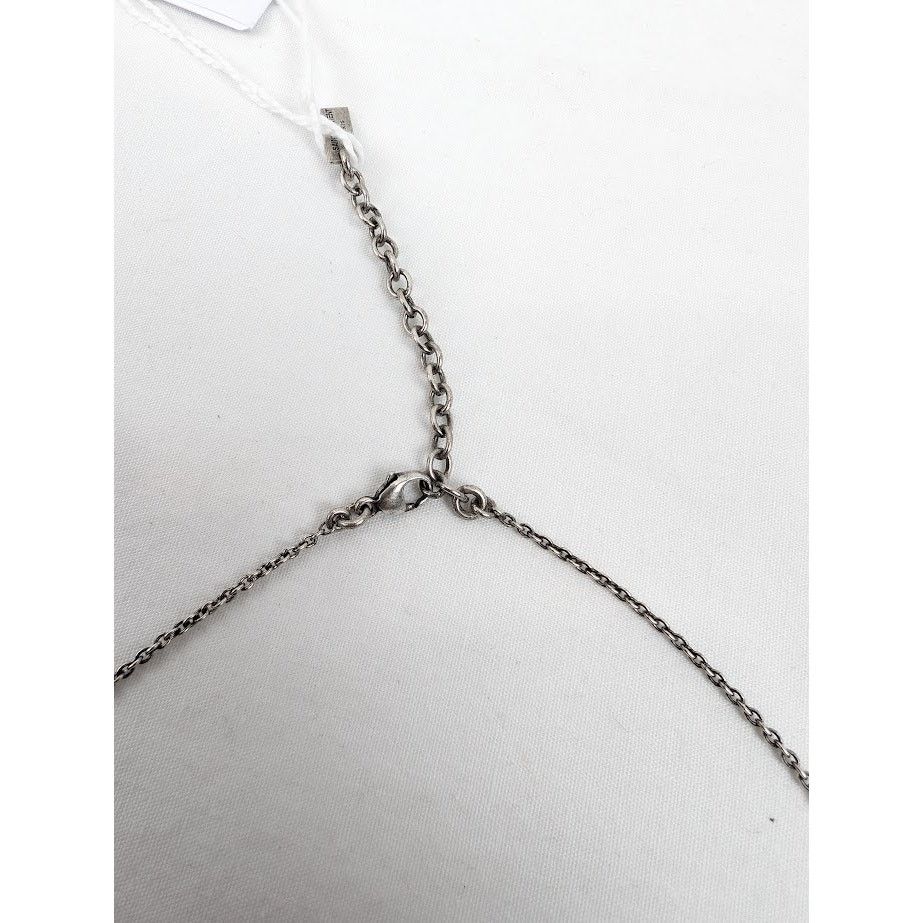 Saint Laurent Paris o1rshd1 Size: OS / Brass Medaille Rose Necklace Argent Oxyde Size ONE SIZE - 4 Thumbnail
