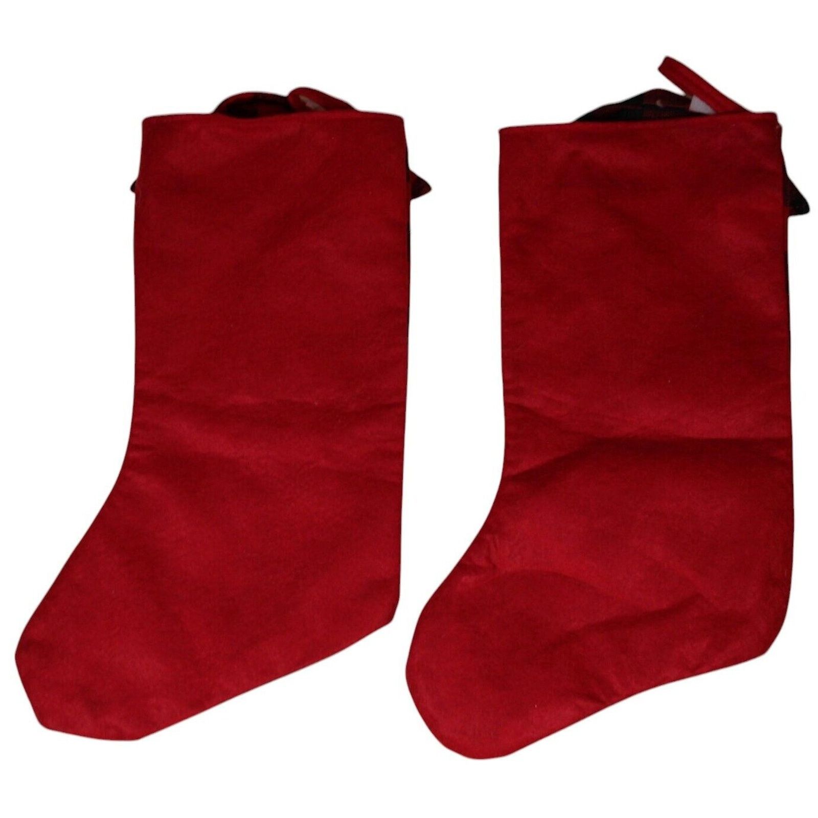 Other Christmas Stocking Pair Plaid Shirt Style •Pockets, Collar Size ONE SIZE - 2 Thumbnail