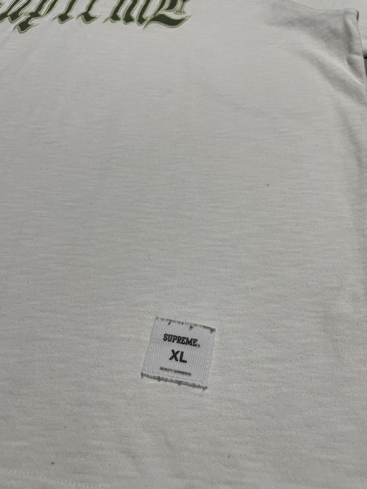 Supreme Supreme Old English White T-Shirt S/S 2024 Size US XL / EU 56 / 4 - 4 Thumbnail