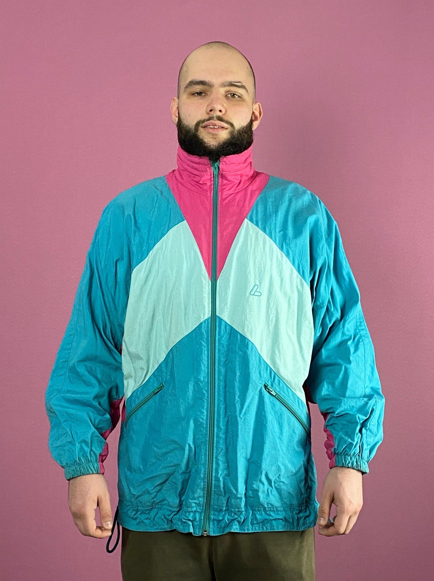 Vintage 90s Loffler Vintage Men's Windbreaker Jacket - L Size US L / EU 52-54 / 3 - 2 Thumbnail