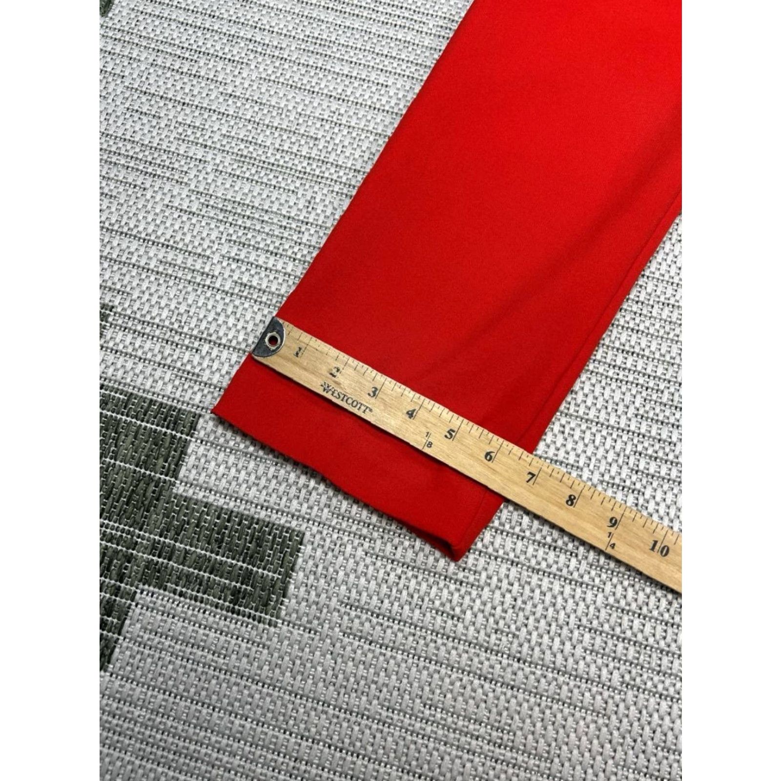Trina Turk Trina Turk Dress Pants Womens 6 Red Stretch Mid Rise Skinny Leg Business New Dress Pants Slim Modern Casual Size 24" / US 00 / IT 34 - 6 Thumbnail