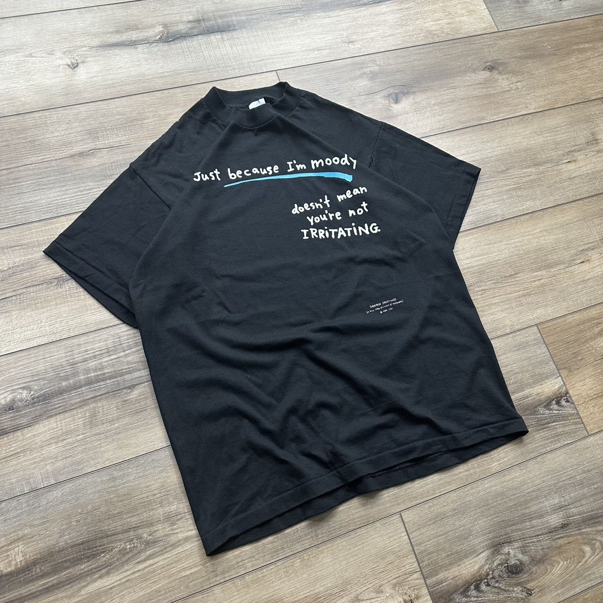 Other Vintage 90s Shoebox Greetings Hallmark Single Stitch Tee Size US L / EU 52-54 / 3 - 2 Thumbnail