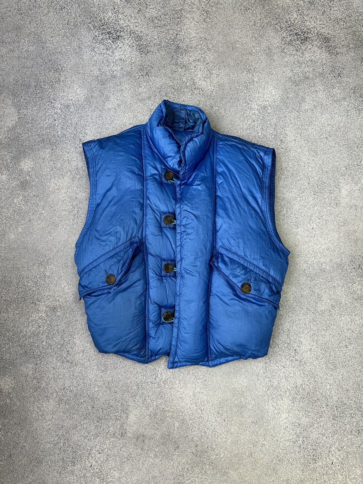 image of Jet Set x Ski Vintage Jetset Ski Puffer Vest in Blue, Men's (Size Small)