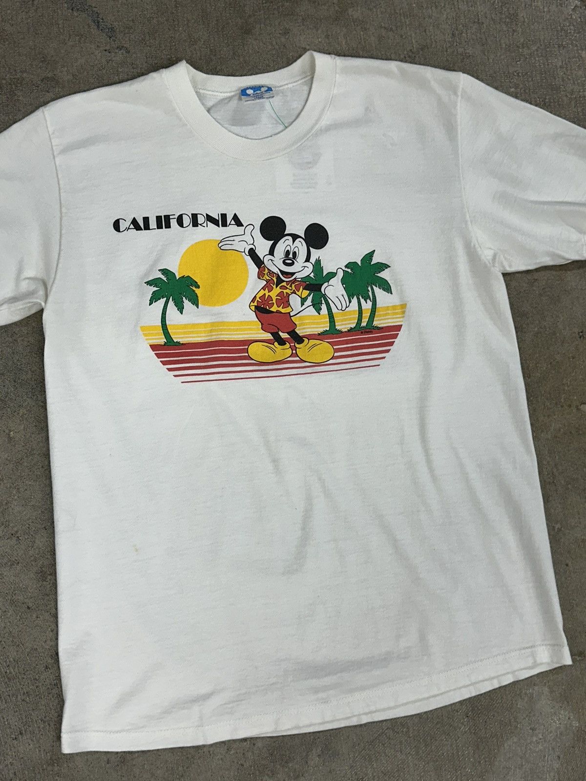 Disney × Mickey Mouse × Vintage Vintage 80s Disney California Cartoon T-Shirt Size US L / EU 52-54 / 3 - 3 Thumbnail