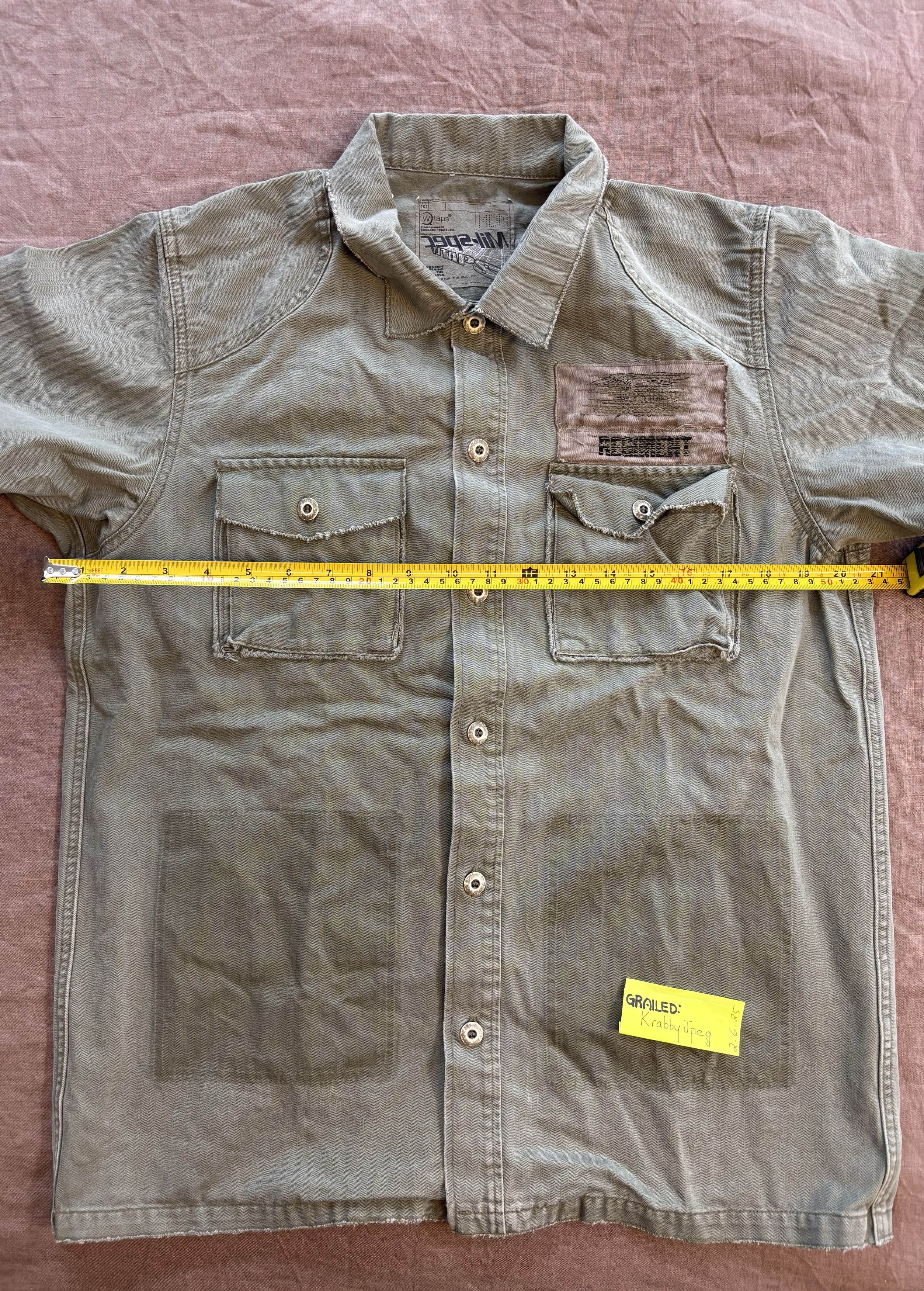 Wtaps DEADSTOCK WTAPS TSDT-MIL07 MIL-SPEC BUTTONDOWN Size US M / EU 48-50 / 2 - 8 Thumbnail