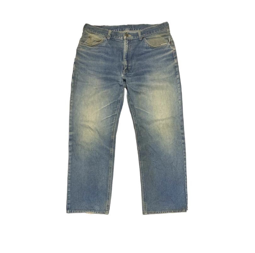 Vintage Lee Rider Straight Faded Blue Baggy Jeans Distressed