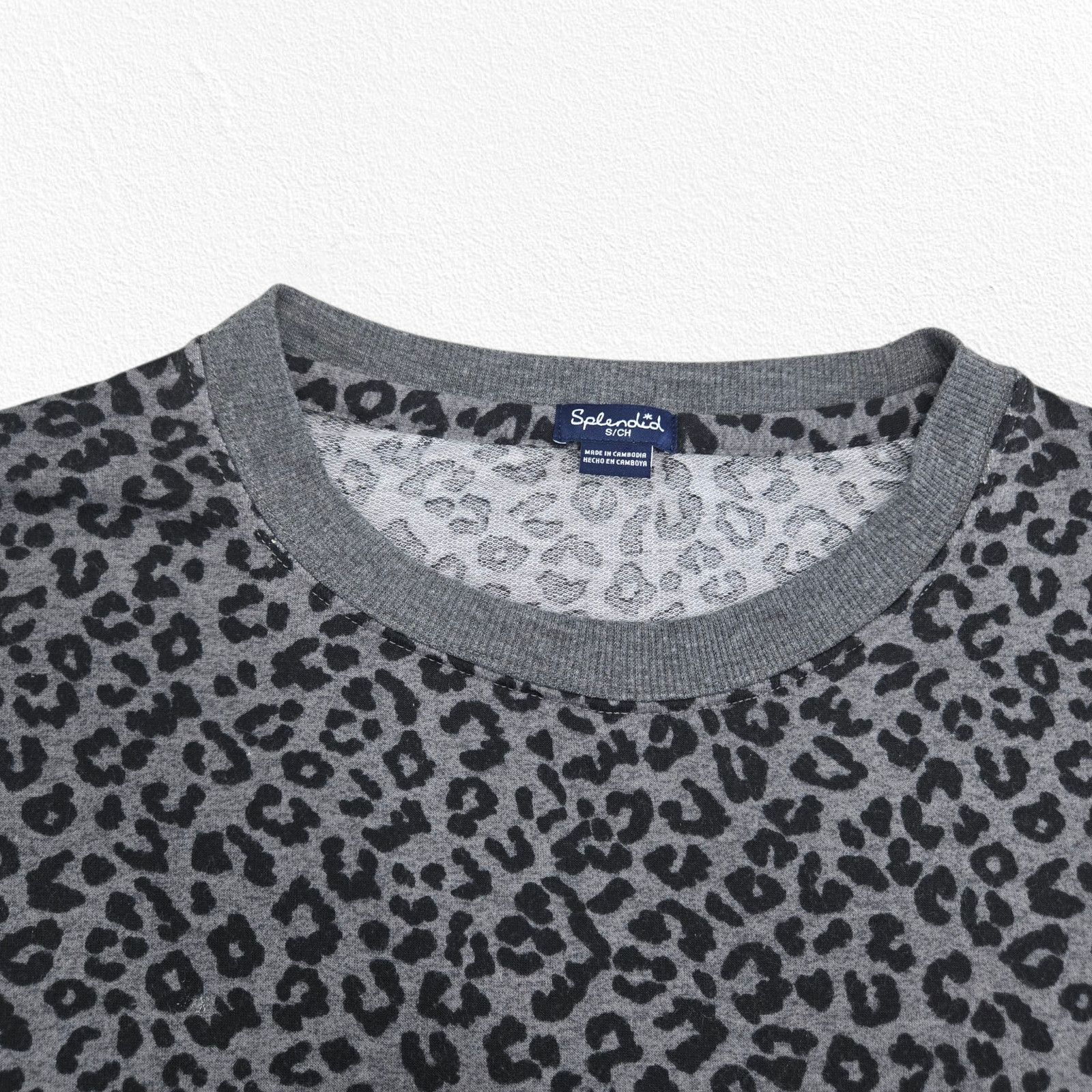 Splendid Splendid Leopard Print Gray Pullover Sweatshirt Size Small Size S / US 4 / IT 40 - 4 Thumbnail