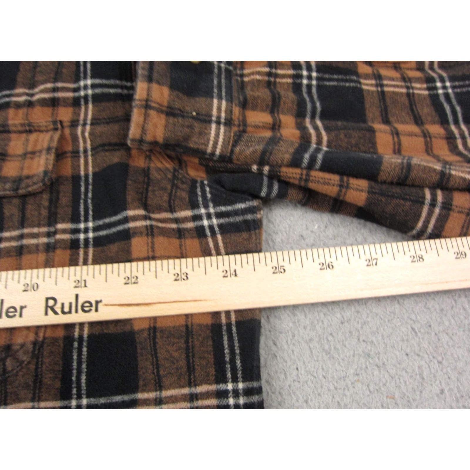 Carhartt Carhartt Shirt Mens XL Brown Black Plaid Flannel Workwear Size US XL / EU 56 / 4 - 7 Thumbnail
