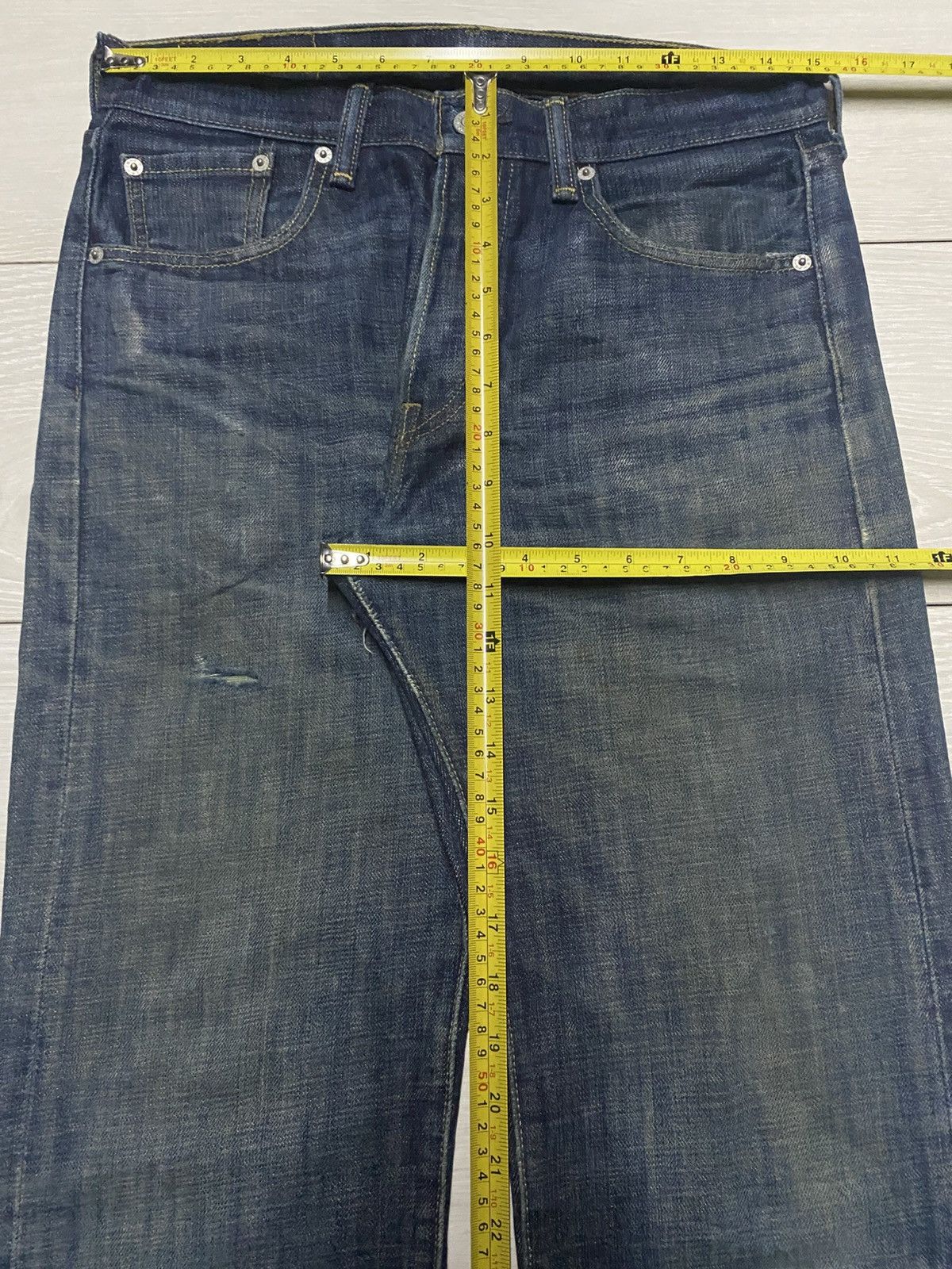 Levi's Vintage Levis 501 Y2K Mud Wash Distressed Loose Jeans Size US 30 / EU 46 - 17 Thumbnail