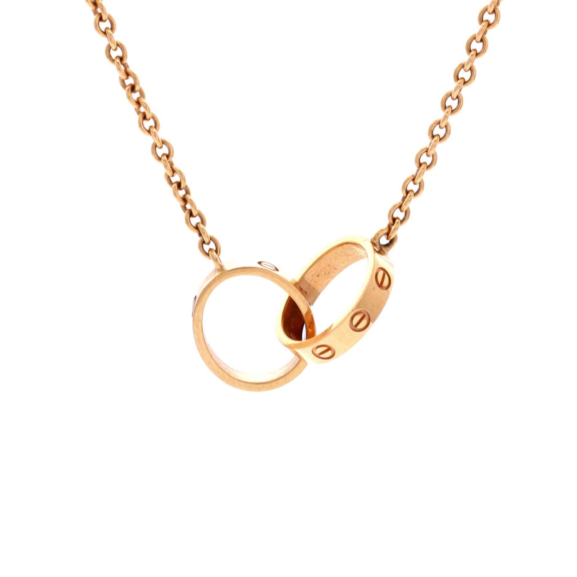 Cartier Love Interlocking Necklace Size ONE SIZE - 1 Thumbnail