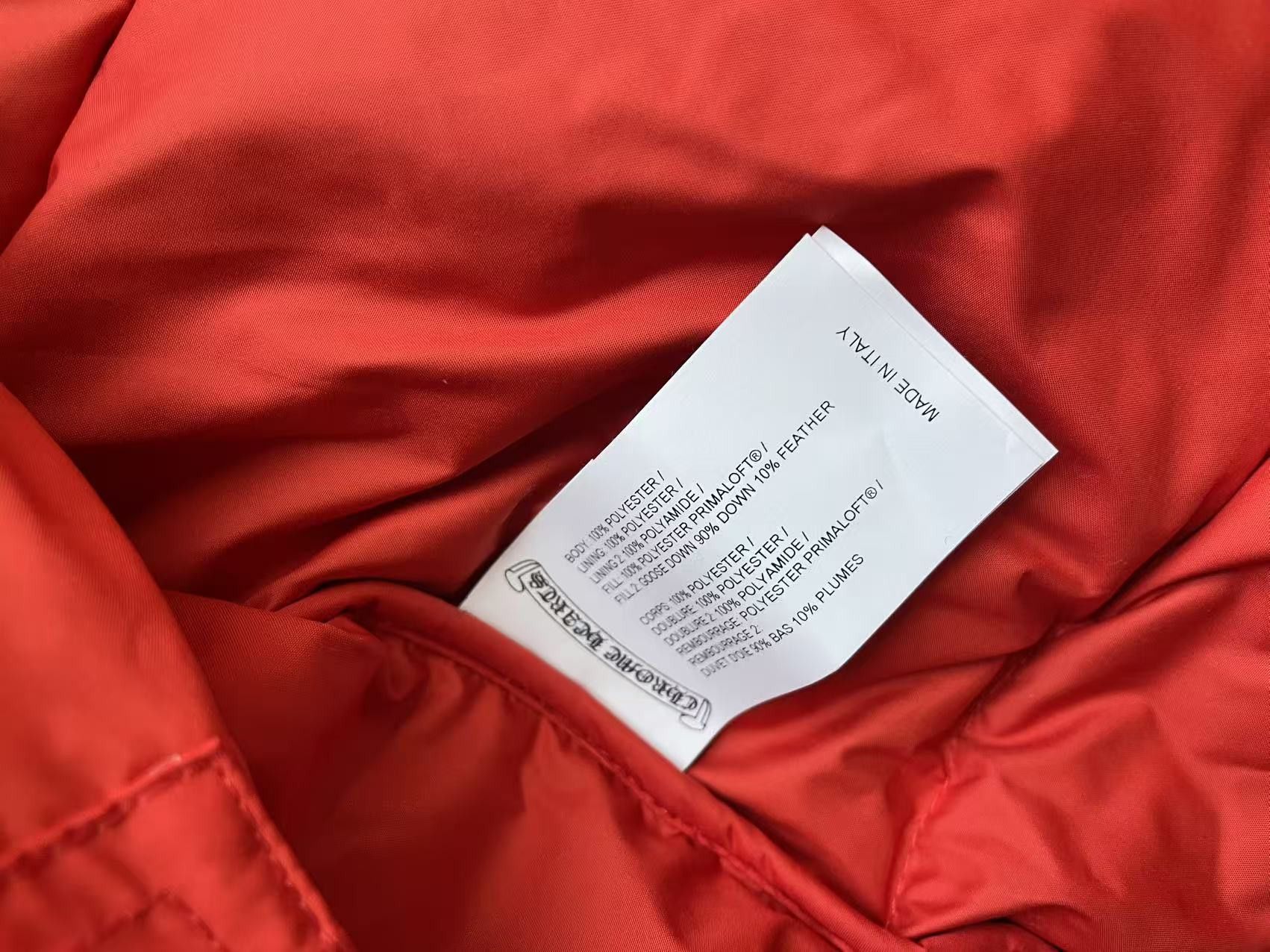 Chrome Hearts Chrome Hearts Red Monogram Cross Pattern Puffer Down Jacket Size US S / EU 44-46 / 1 - 8 Thumbnail