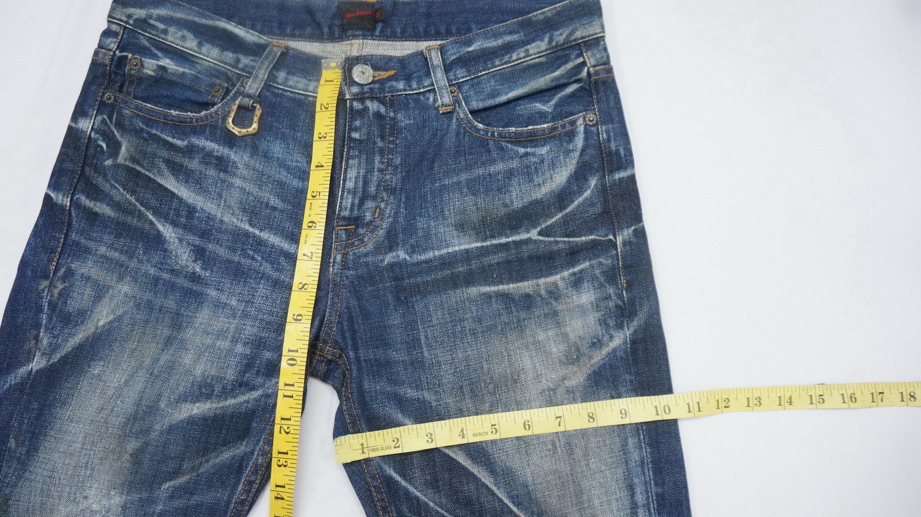 BUFFALO BOBS Dope 🔥 JACKROSE Flared Distressed Jeans Size US 33 - 12 Thumbnail