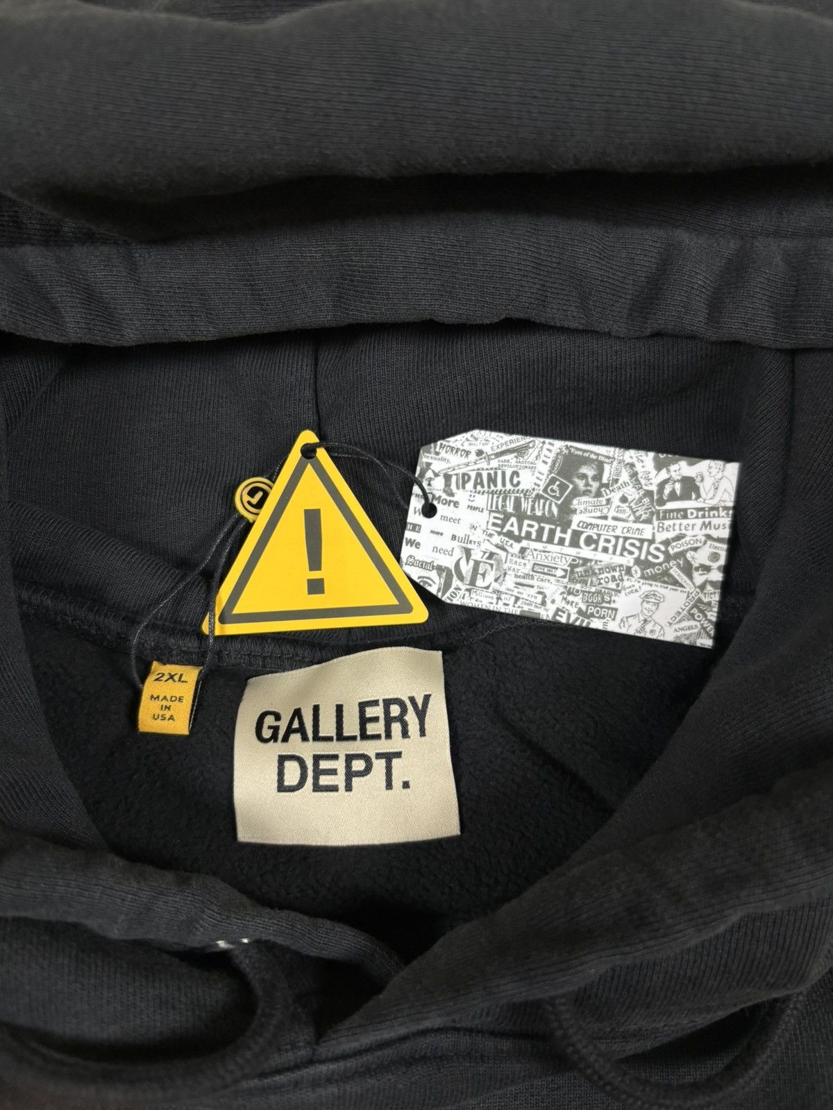 Gallery Dept. Gallery Dept Dept de la Gallery Hoodie, Black Size US XXL / EU 58 / 5 - 9 Thumbnail