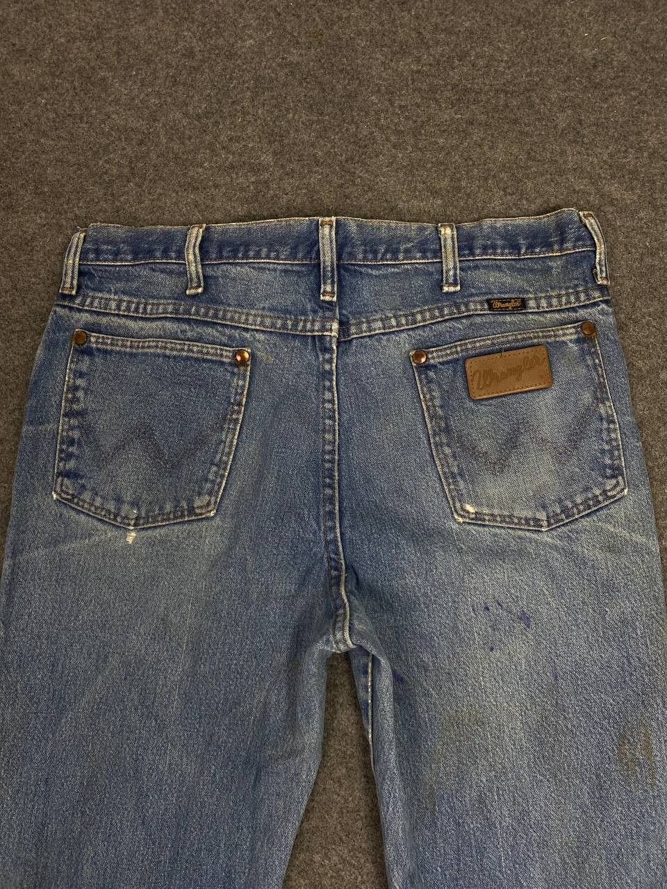 Wrangler vintage wrangler slightly distressed denim nice design Size US 34 / EU 50 - 3 Thumbnail