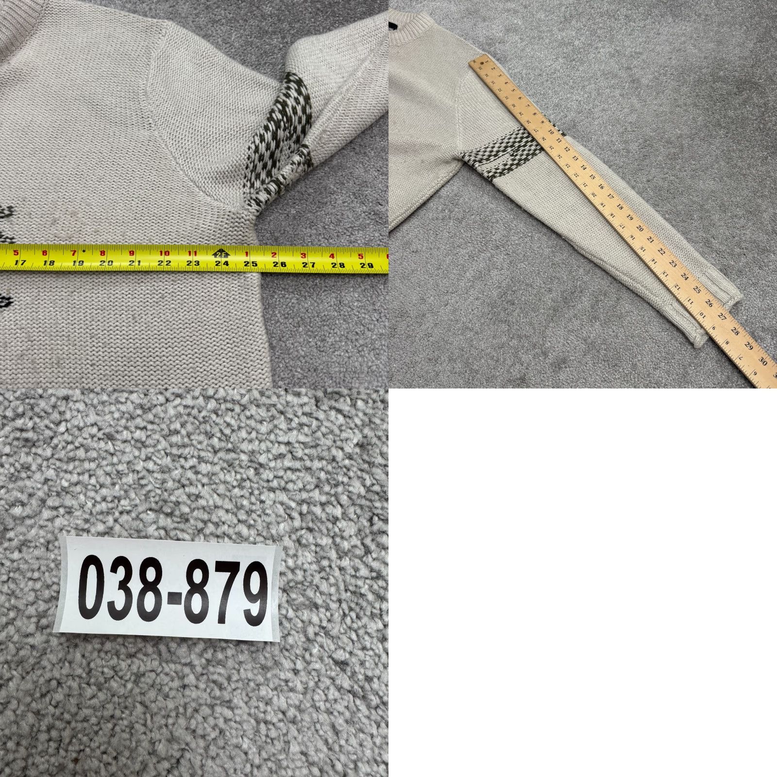 ONLY & SONS ONLY & SONS Sweater Mens 2XL Gray Mock Neck Pullover Knit Graphic Logo Classic Preppy Size US XXL / EU 58 / 5 - 10 Thumbnail