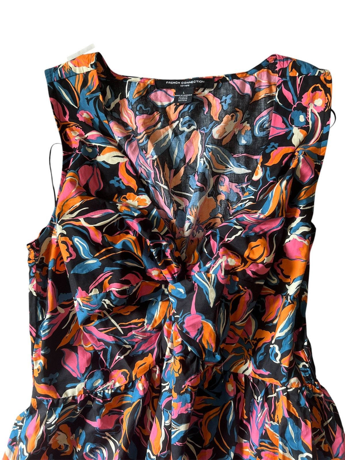 French Connection French Connection Multicolor Twist Floral Midi Dress Ft Size L / US 10 / IT 46 - 4 Thumbnail