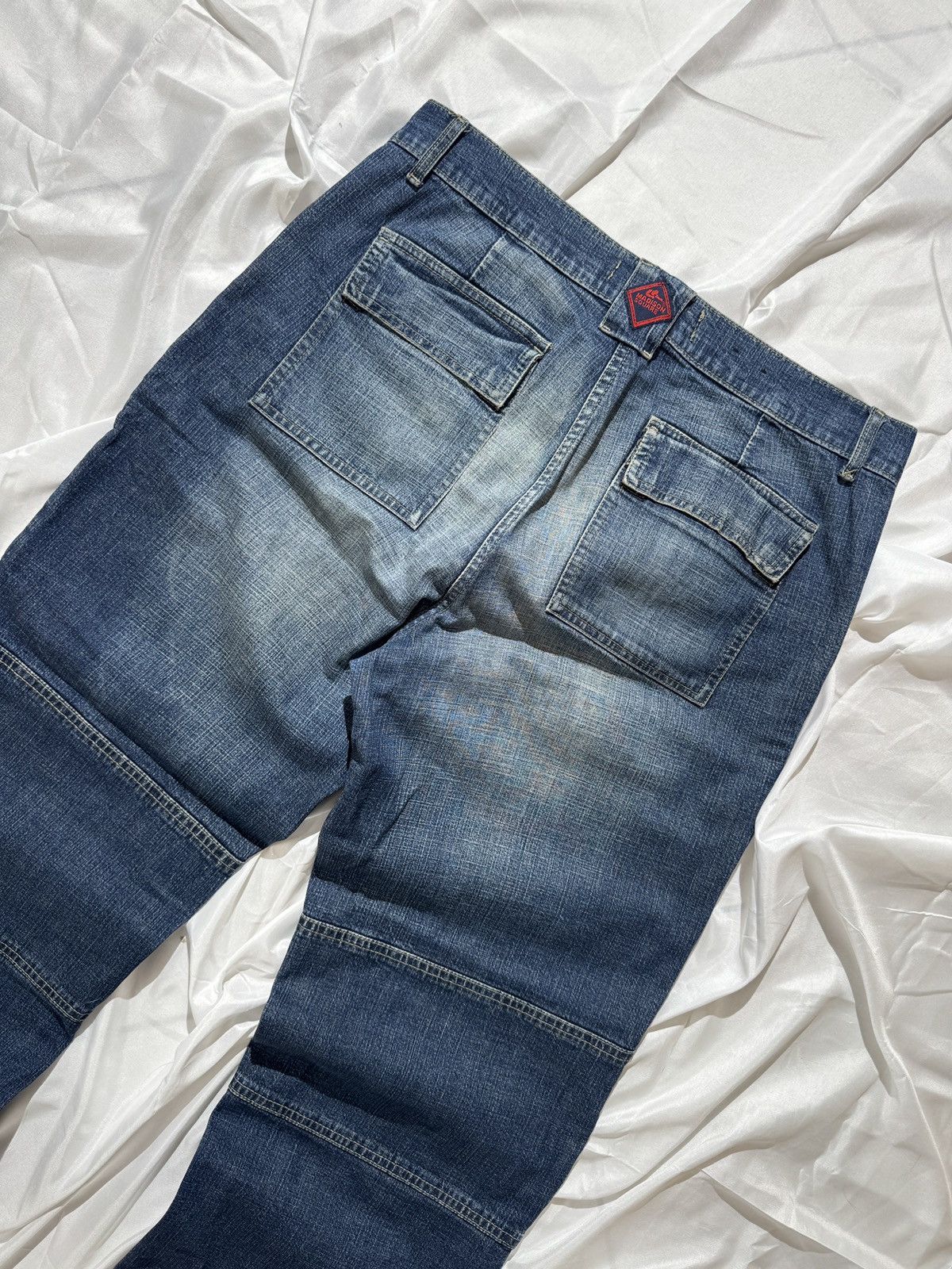 If Six Was Nine Japan Style Vintage Washed Baggy Wide Jeans Size US 33 - 10 Thumbnail