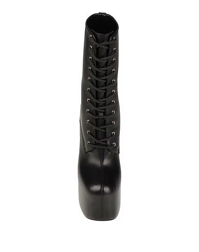 Saint Laurent Paris o1bcso1str1224 Cherry Lace Up Platform Booties in Black Size US 7.5 / IT 37.5 - 4 Thumbnail