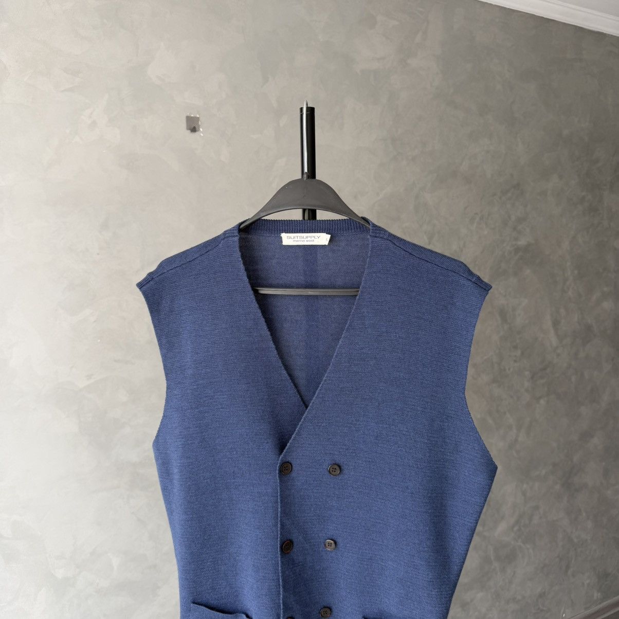 Suitsupply Suitsupply Merino Wool Double Breasted Vest / Waistcoat L Size US L / EU 52-54 / 3 - 3 Thumbnail