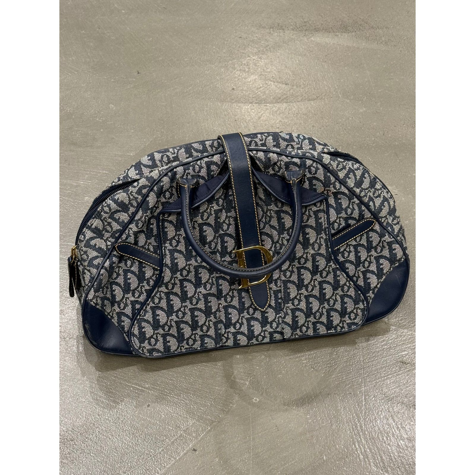 Dior 2000s Dior by Galliano bowling monogram bag Size ONE SIZE - 3 Thumbnail