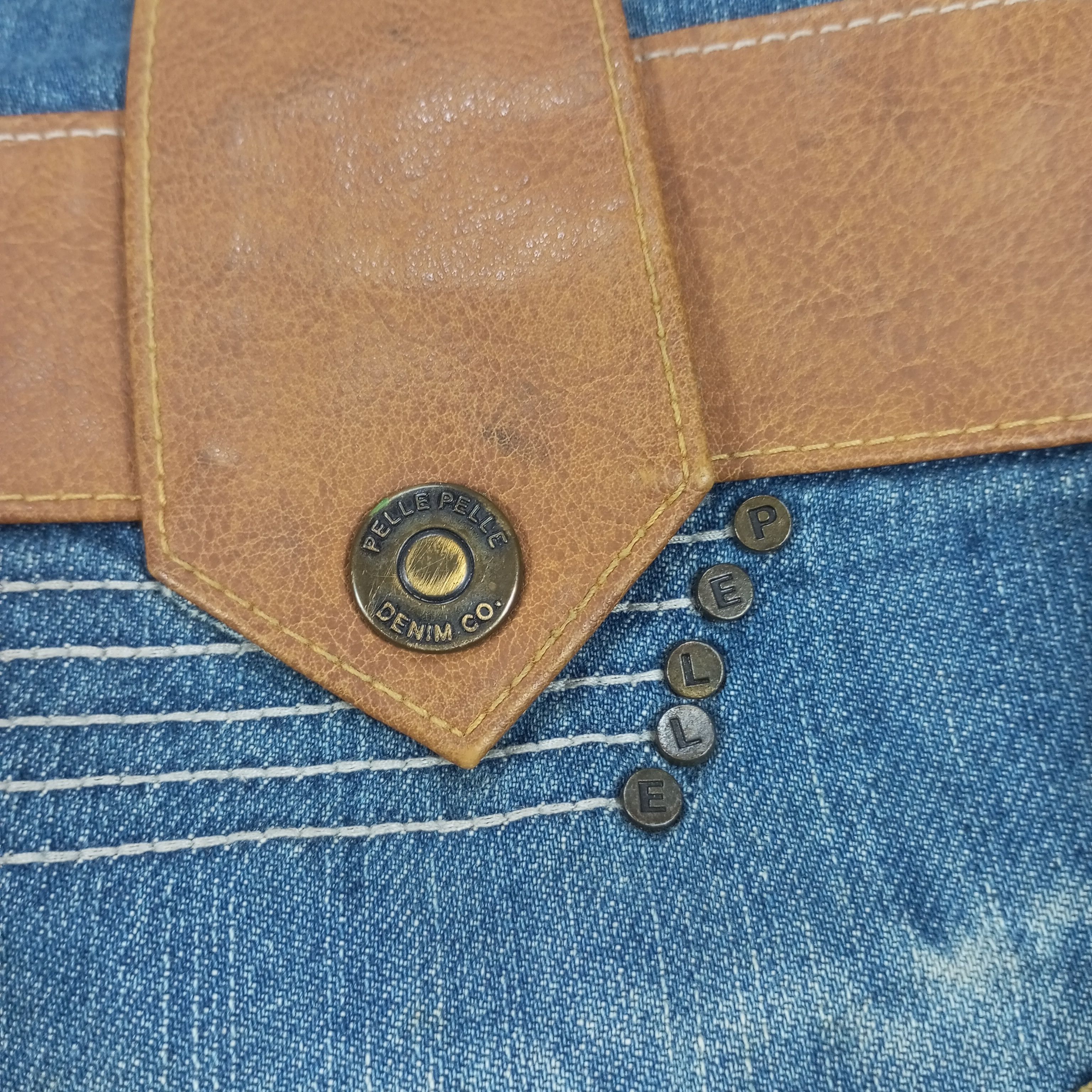 Pelle Pelle × Vintage Pelle Pelle Denim Co. Streetwear Style Jeans Big Size Size US 42 / EU 58 - 15 Thumbnail