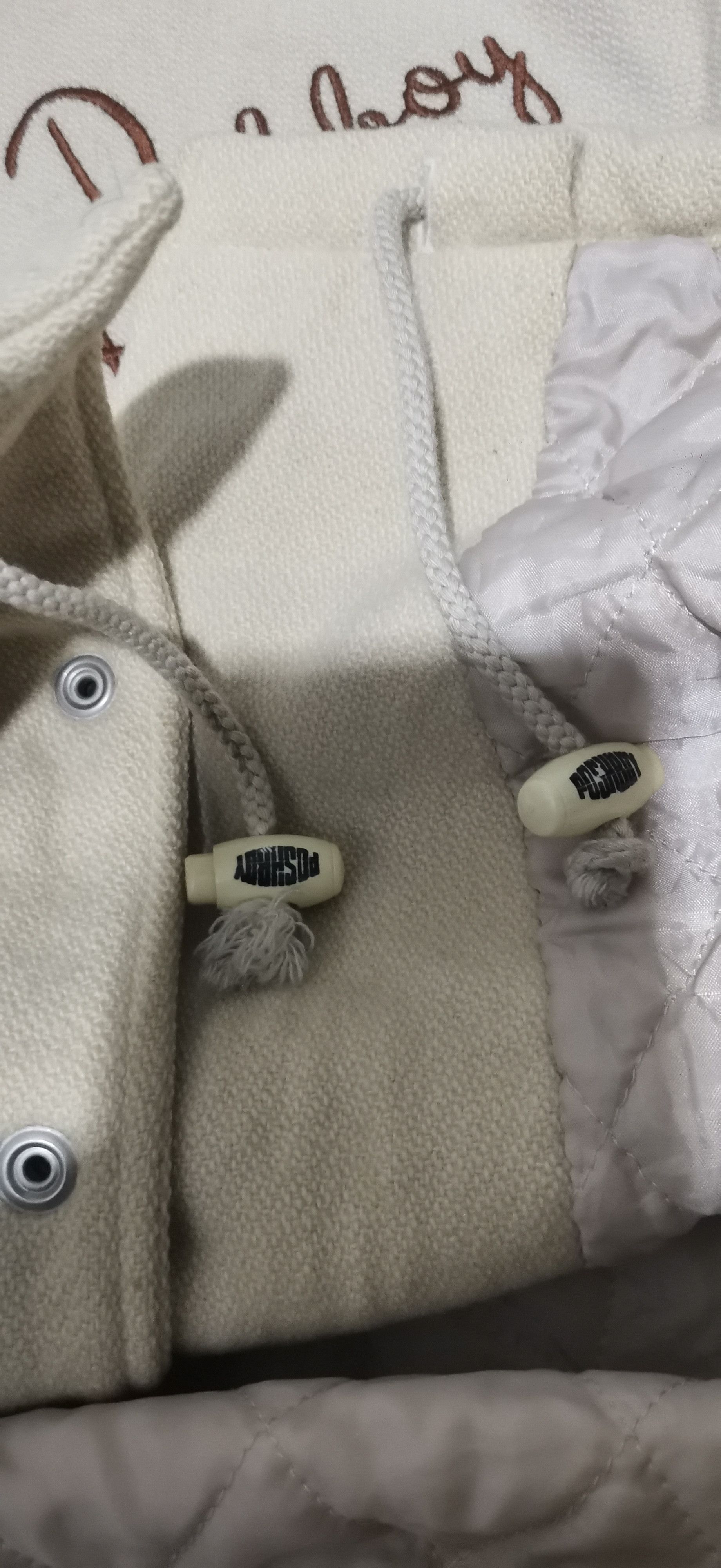 Vintage Vintage POSHBOY Wool Stadium Jacket Beige – Rare Varsity L Size US L / EU 52-54 / 3 - 6 Thumbnail