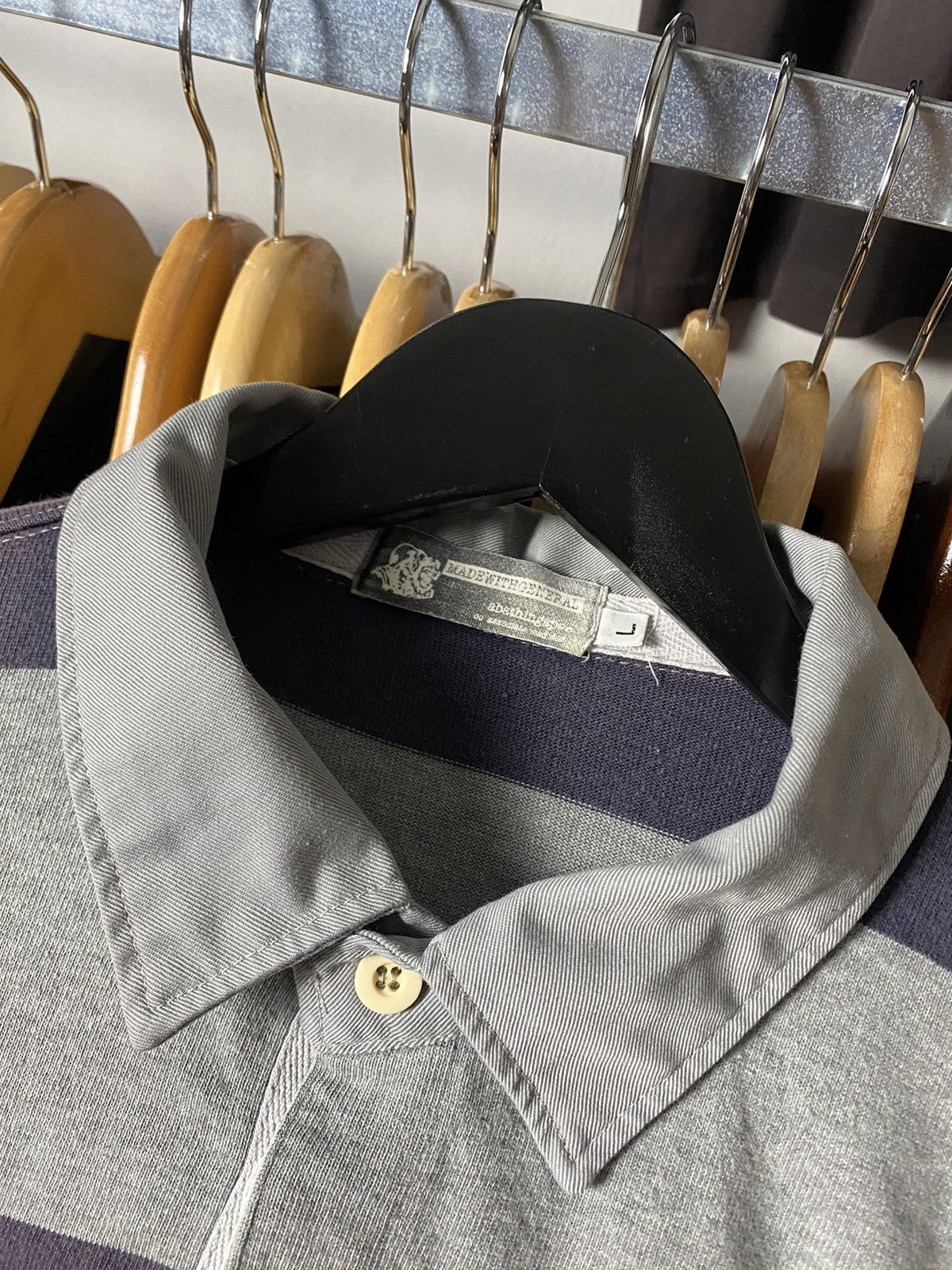 Bape × Vintage OG Vintage 2000 Made With General Rugby Polo Striped Shirts Size US L / EU 52-54 / 3 - 3 Thumbnail