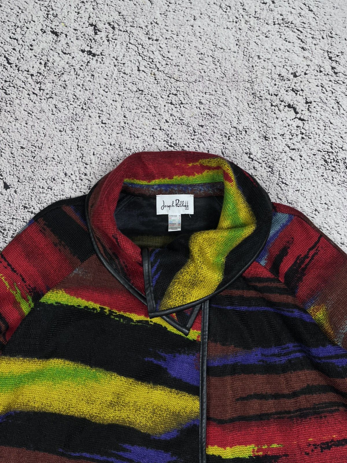 Joseph Ribkoff Vintage Joseph Ribkoff Rainbow Jacket Poncho Coat Luxury Size M / US 6-8 / IT 42-44 - 4 Thumbnail