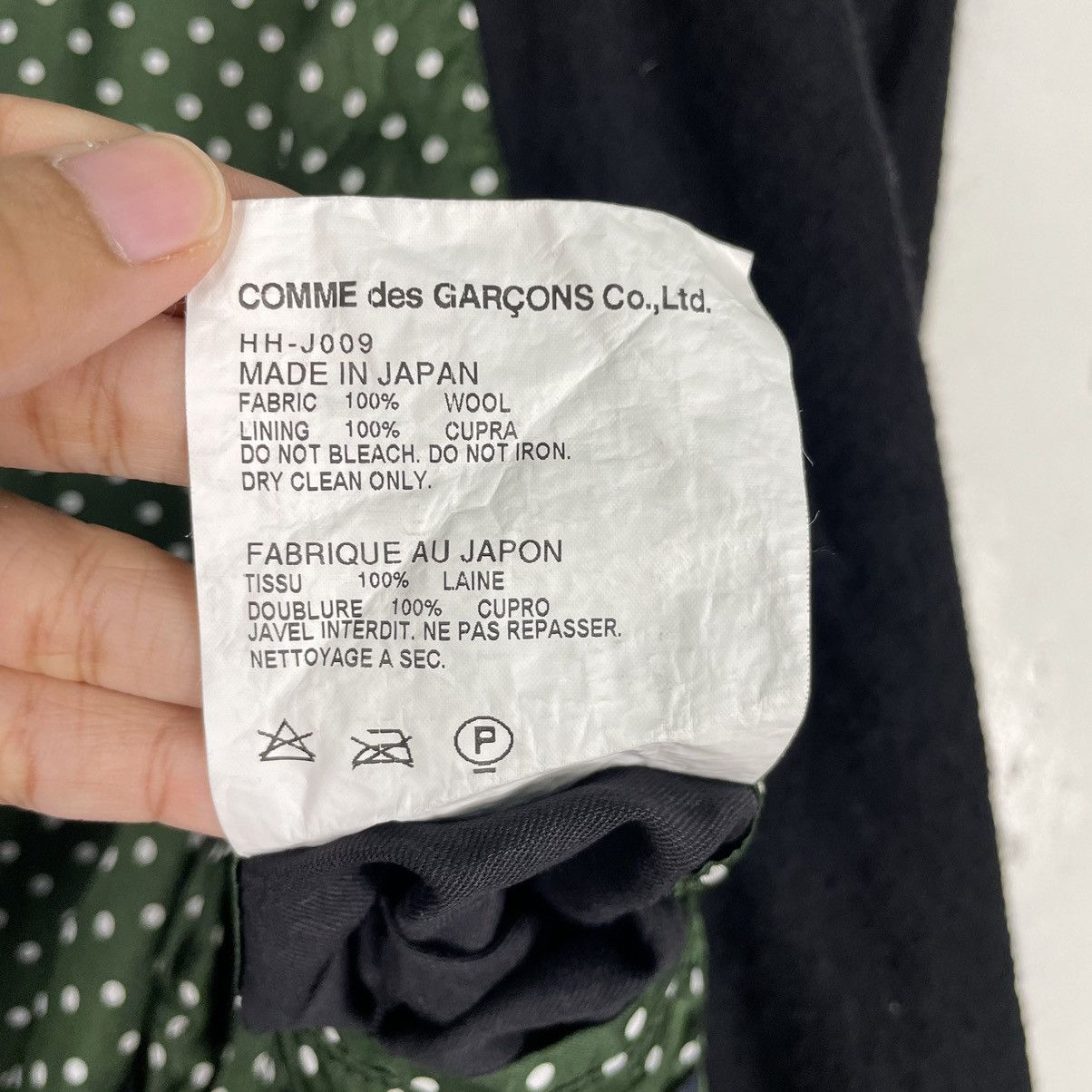 Comme des Garcons × Comme des Garcons Homme × Comme des Garcons Homme Plus 💥AD2011 COMME DES GARCONS POLKADOT LINEN CHORE JACKET Size US L / EU 52-54 / 3 - 17 Thumbnail