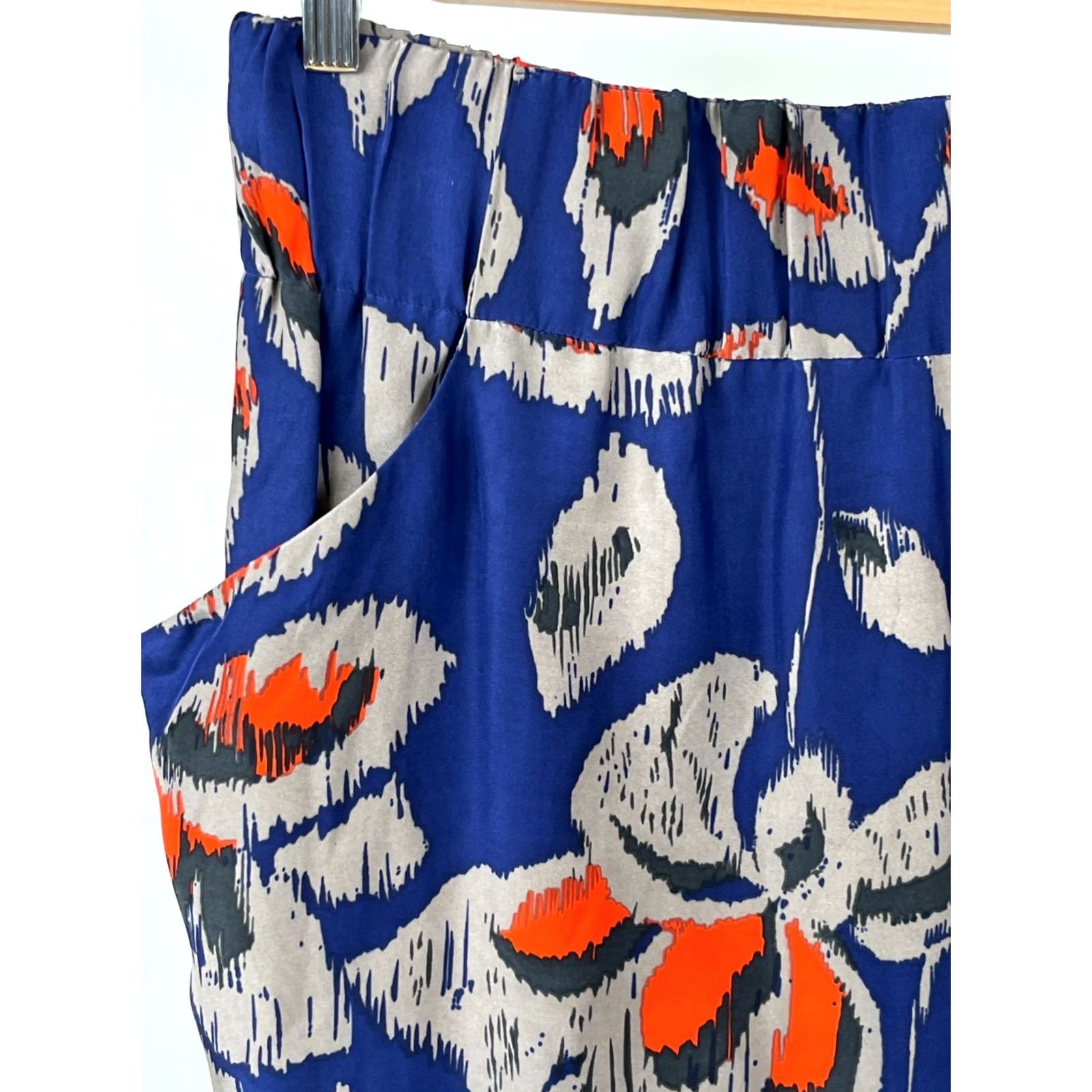 Dolce Vita Dolce Vita Skirt Womens XL Bubble Multicoor Silk Floral Pockets Short Mini Multicolor Slatch Stratch Size 40" / US 18 - 2 Thumbnail