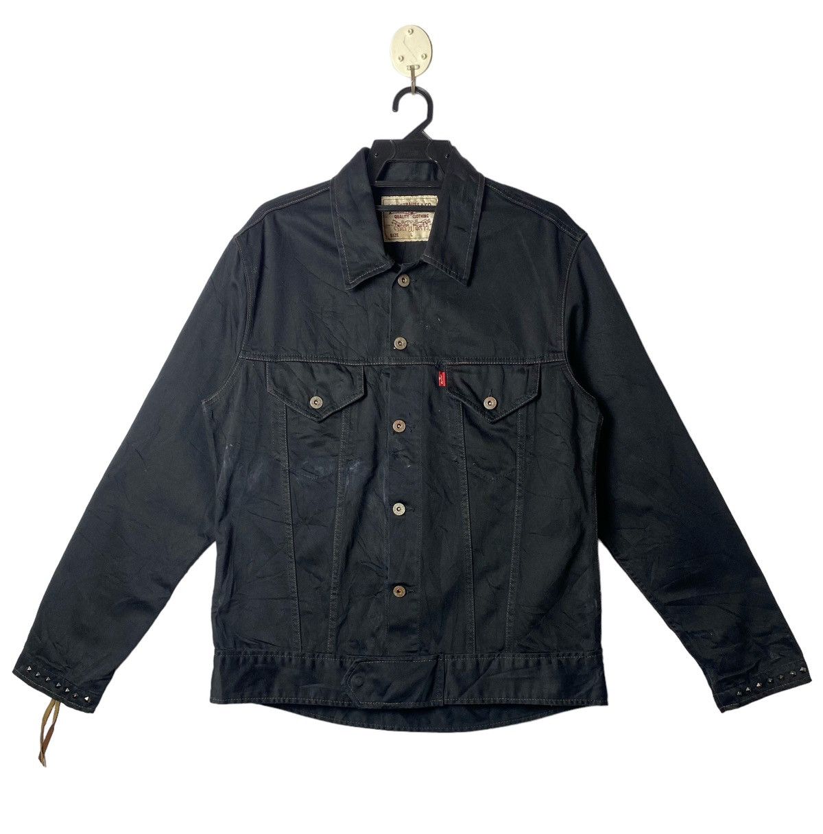 Levi's × Vintage Vtg 90s Levis Coffee Bar Cowboys stud part trucker jacket Size US L / EU 52-54 / 3 - 3 Thumbnail