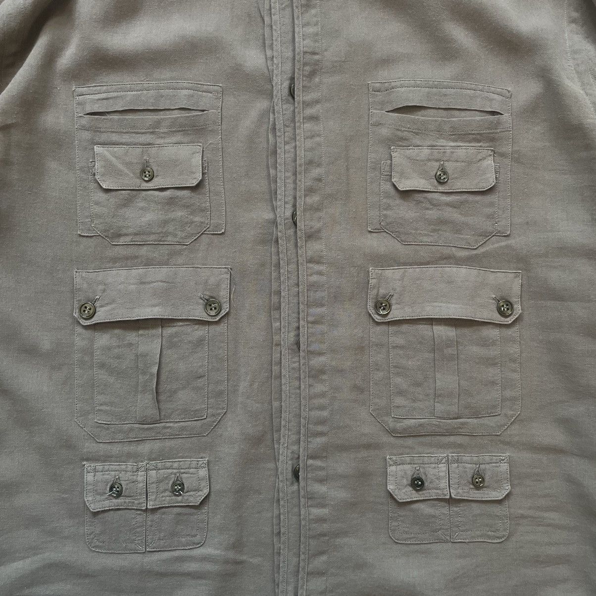 Dolce & Gabbana Dolce and Gabbana Vintage Archive Military Cargo Shirt Size US L / EU 52-54 / 3 - 5 Thumbnail