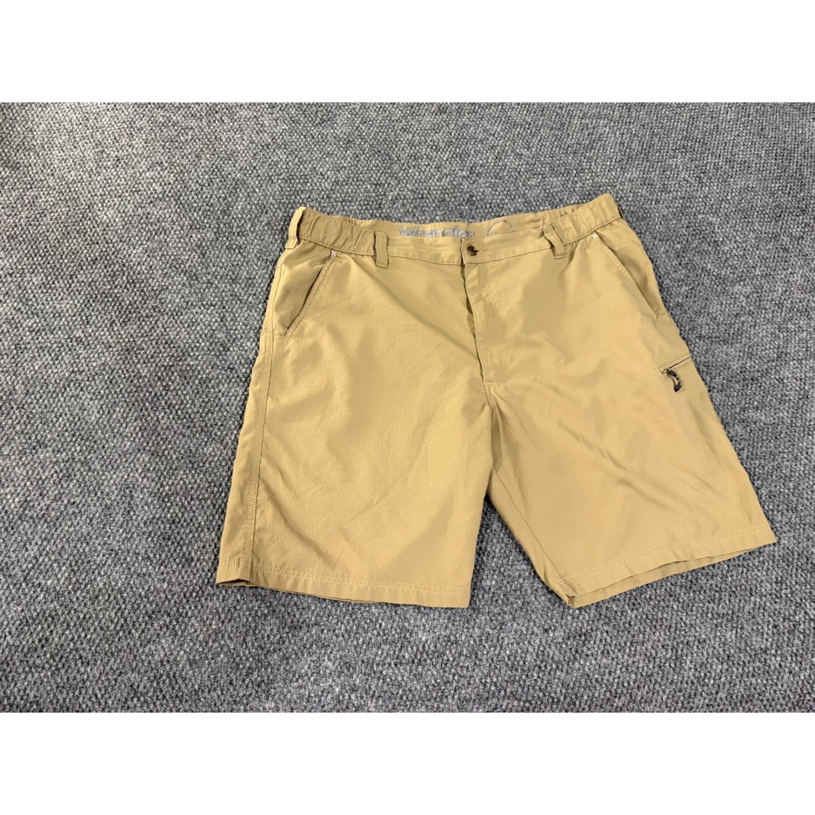 Wrangler Wrangler Cargo Shorts Mens 40 Khaki Outdoor Hiking Utility Cargo Pocket Cotton Green Regular Waist 40 Size US 40 / EU 56 - 2 Thumbnail